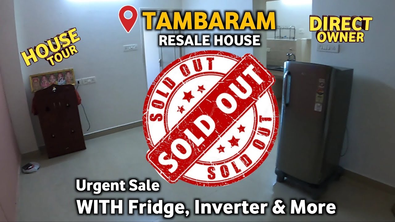SOLD Just 27Lakhs Low Budget Flat in Chennai Tambaram with Home Appliances Near Lydia School