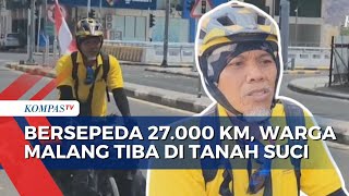 Kayuh Sepeda Sejauh 27.000 Km, Sayudi Akhirnya Tiba di Tanah Suci Dalam Waktu 7 Bulan