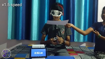 3x3 Mirror cube solved blindfolded -HD