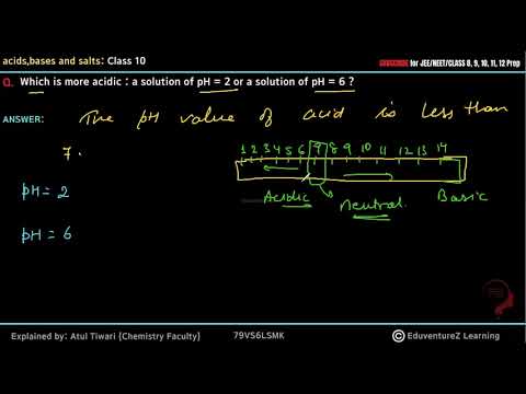 Video: Care este mai acidă o soluție cu pH 2 sau o soluție cu pH 6?