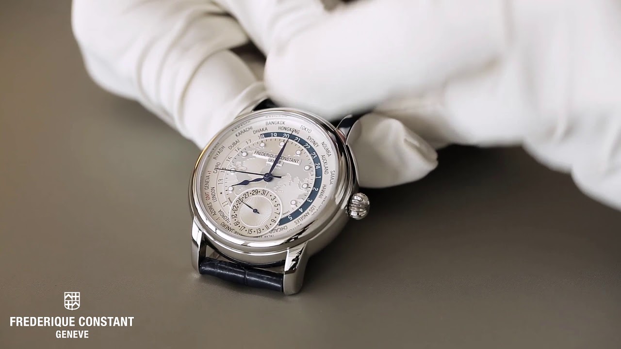 ✓ Frederique Constant FC-718WM4H4 ⌚ Worldtimer Manufacture