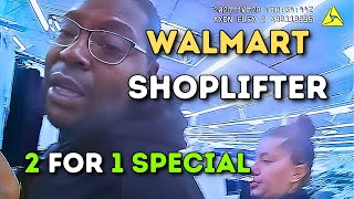 Officers Catch Walmart Shoplifter As Another Man Was Being Arrested For Shoplifting