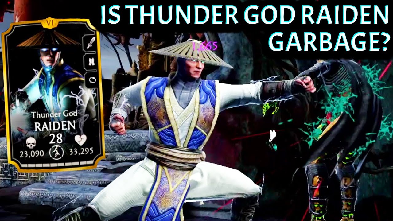 MK Mobile. Is Thunder God Raiden Really Trash? Is First Gold Card in ...