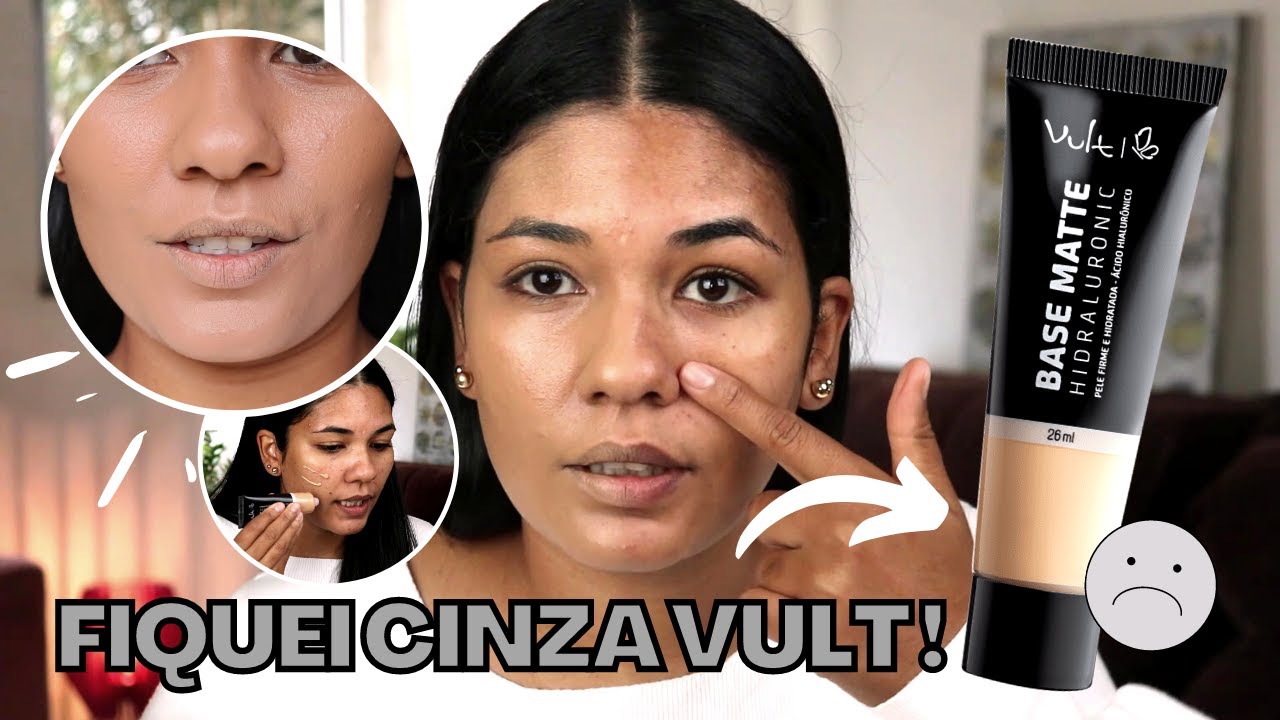 *Testei BASE Novidade da VULT MATTE HIDRALURONIC* - RESENHA COMPLETA
