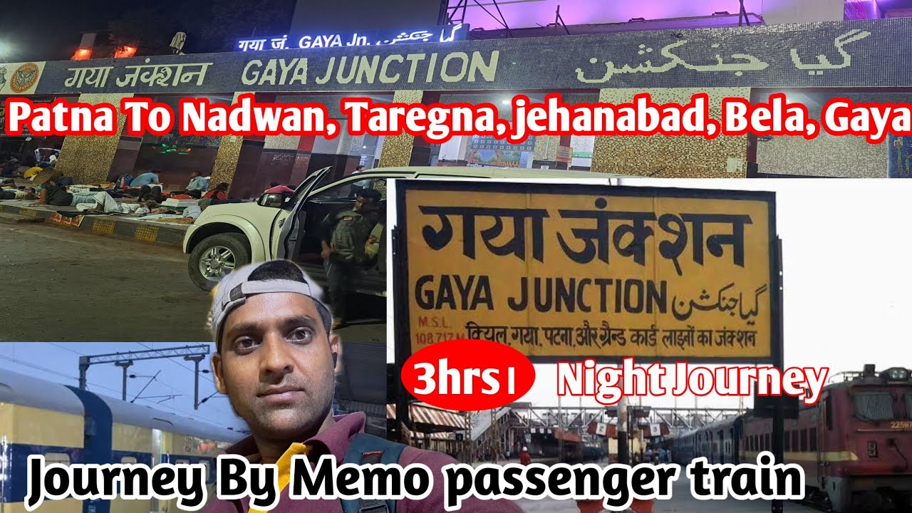 Patna to Gaya train journey vlog// memu passenger train // Train vlog