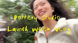 Launch Day!! // We Missed the Train // Pottery Studio Small Business Vlog