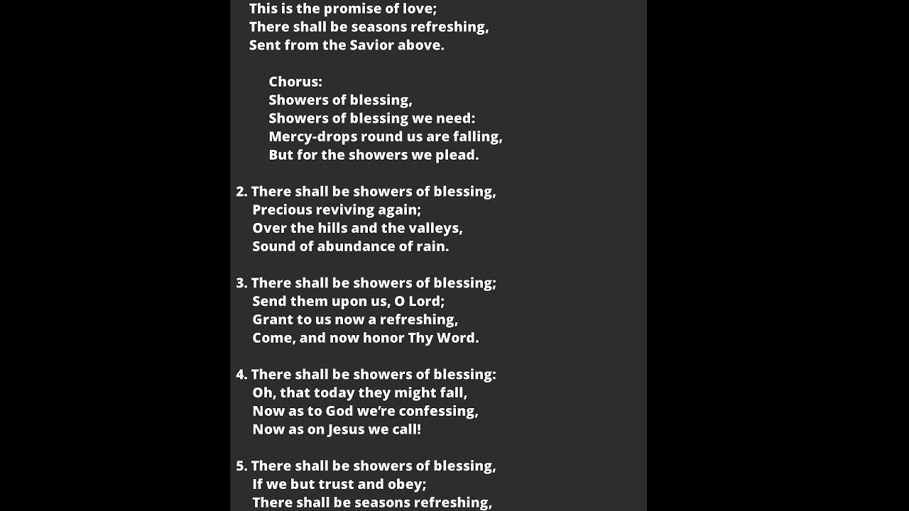 GHS 151 There Shall Be Showers of Blessing YouTube