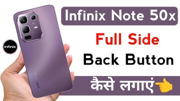 infinix note 50x full side back button setting | infinix note 50x gesture navigation setting