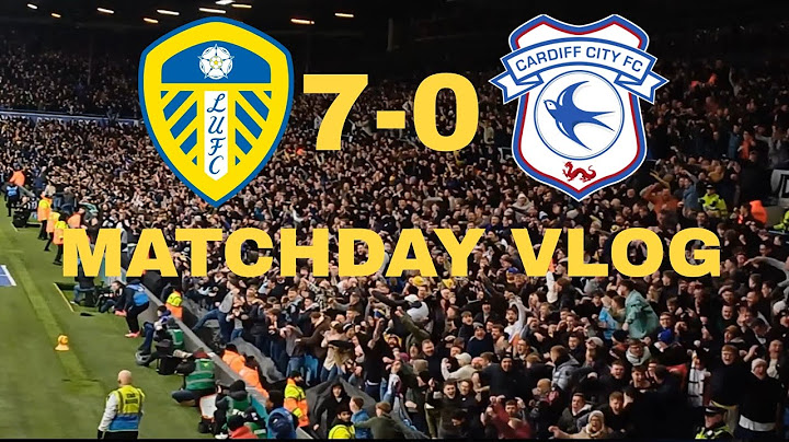 Leeds Fans Go Mental As Cardiff Lose 7-0! I Went On The Pitch!!! Leeds 7-0 Cardiff Matchday Vlog!