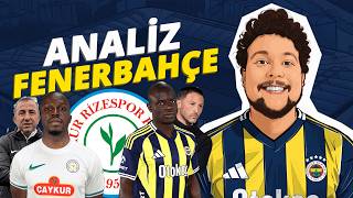 Fenerbahçe - Ri̇zespor Maç Önü İzi̇artılar &Eksiler, Oyun & Muhtemel 11 Iz Fenerbahçe