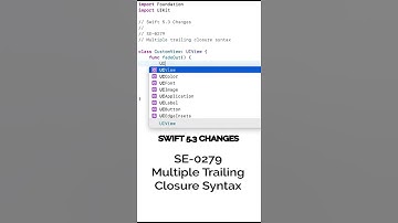 Swift 5.3 Multiple Trailing Closure Syntax SE-0279 #shorts