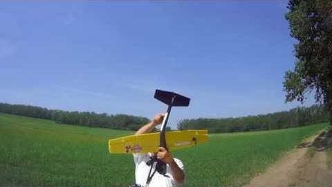 RC glider Lidl "Fčela" Crash