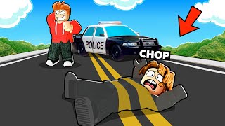 ROBLOX CHOP AND FROSTY PLAY HIDE AND SEEK IN FRONT OF POLICE