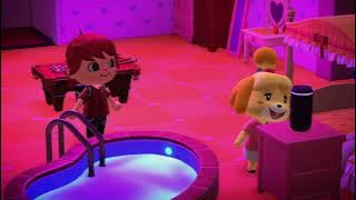 Isabelle singing Bubblegum K. K. in her vaction home