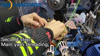 Sock machine threading