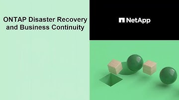 NetApp SnapMirror for Disaster Recovery and Business Continuity