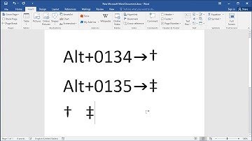 How to type dagger and double dagger symbols