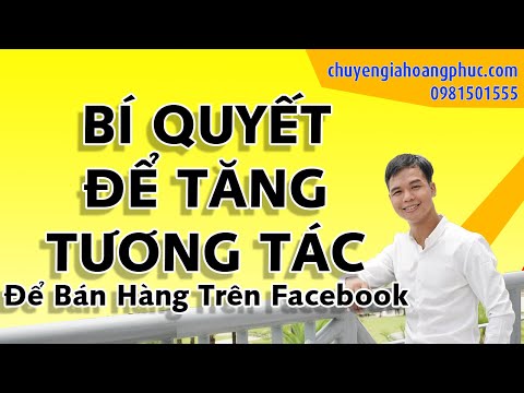 CÁCH TĂNG TƯƠNG TÁC FACEBOOK