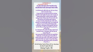 10 CÂU NÓI HAY VÀ Ý NGHĨA CỦA NGƯỜI DO THÁI LÀM BẠN THAY #hoangtuyen ,#clbchamtayhoavang