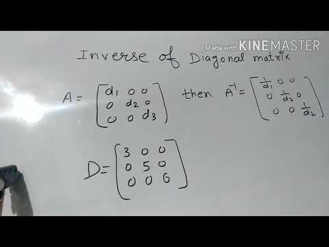#20 inverse of diagonal matrix - YouTube