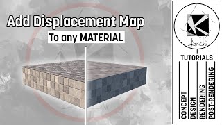 Learn to create Displacement Map for any Material - Vray Sketchup, 3dsMax, etc...
