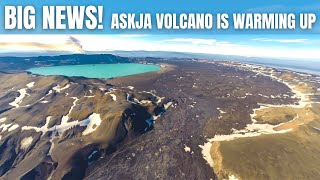 Big news - The Ice on the Volcano Lake Askja in Iceland is Melting Fast Now