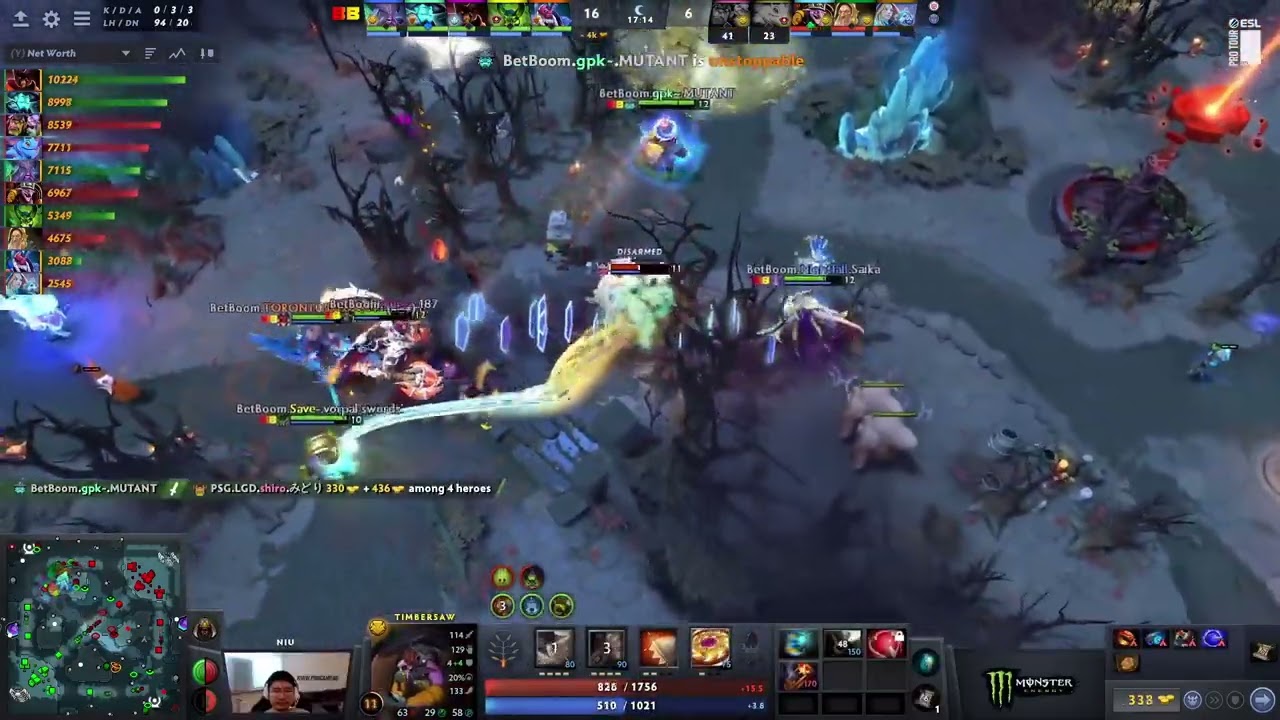 Nightfall's 5-MAN Chrono against PSG LGD