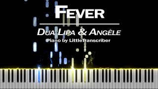 Dua Lipa & Angèle – Fever (Piano Cover) Tutorial by LittleTranscriber видео