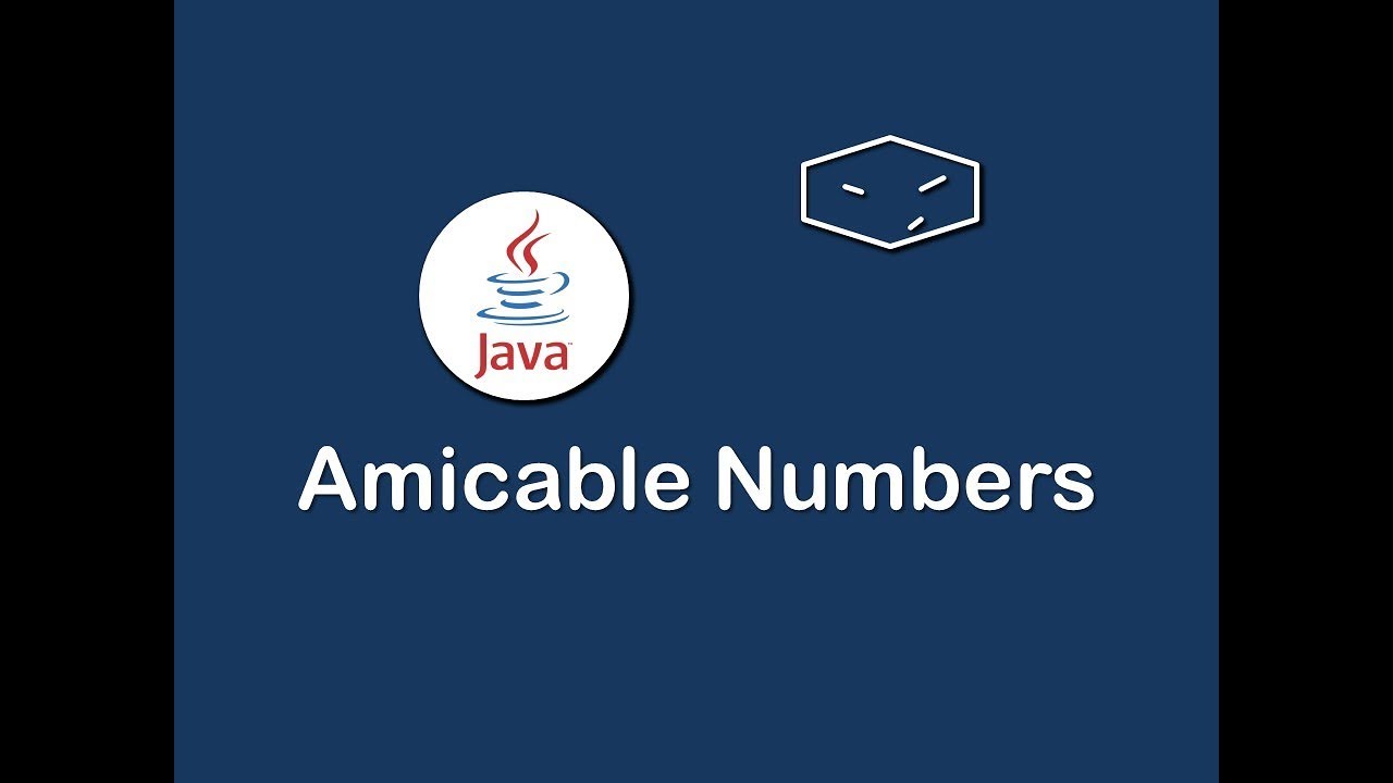 amicable numbers in java - YouTube