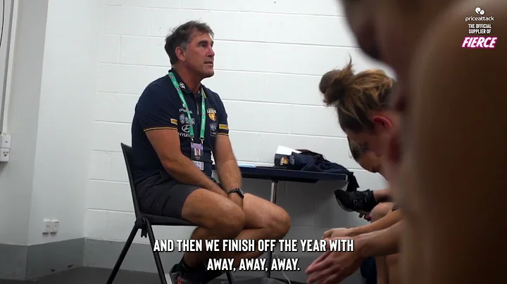 Starcevich Talks to the AFLW Team After PF Loss