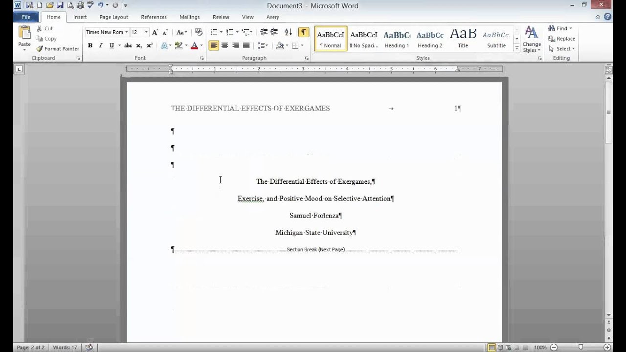 Apa format dissertation page numbering