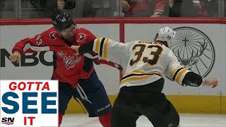 GOTTA SEE IT: Zdeno Chara And Tom Wilson Have A Heavyweight Fight After Cross-Check
