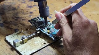 Learning Removed Smallest SMD using hot air Rework station
