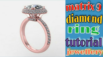 matrix 9 diamond ring tutorial/matrix jewellery tutorial/cad cam 3d modeling rhino 5 design/3ddesign
