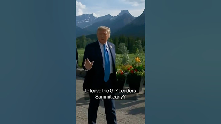 Trump's 'Much Bigger' Reason for Early G-7 Exit