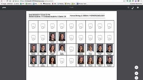 Printing a Seating Chart in Infinite Campus