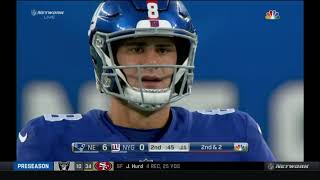 Daniel Jones Touchdown drive 2 minute drill perfection