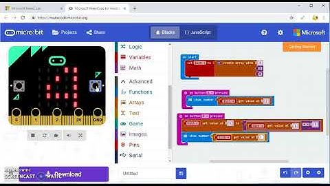 Manipulating Arrays in microbit