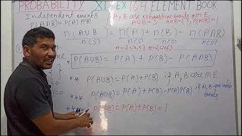 PROBABILITY XI / Ex. 16.4 Basic Element Book.