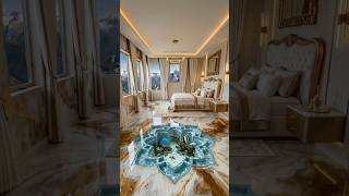 Luxury Flower Aquarium Galaxy Epoxy Floor Transformation #interiordesign #aquarium #shorts #viral