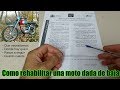 Como rehabilitar una moto dada de baja