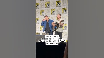 Nathan Fillion got treated to a live performance at SDCC 🎸