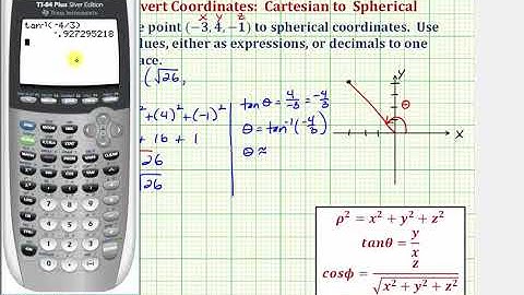 18 Ex 2  Convert Cartesian Coordinates to Spherical Coordinates   YouTube