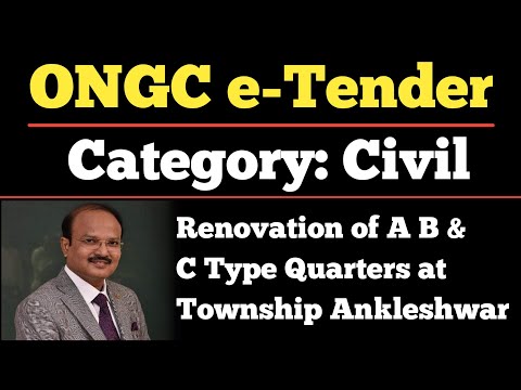 #ONGC e-tender#ongc online tender ankleshwar assets#How to fill Ongc tenders