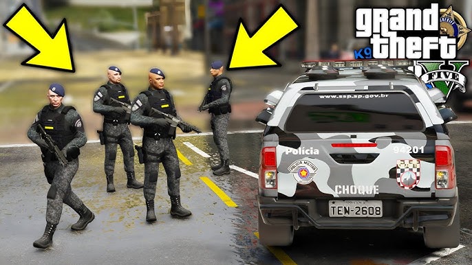 GTA 5 MODS - VIDA DE POLÍCIA #13 Melhores Perseguições da Rocam! (ao vivo)  MOD VIDA REAL 