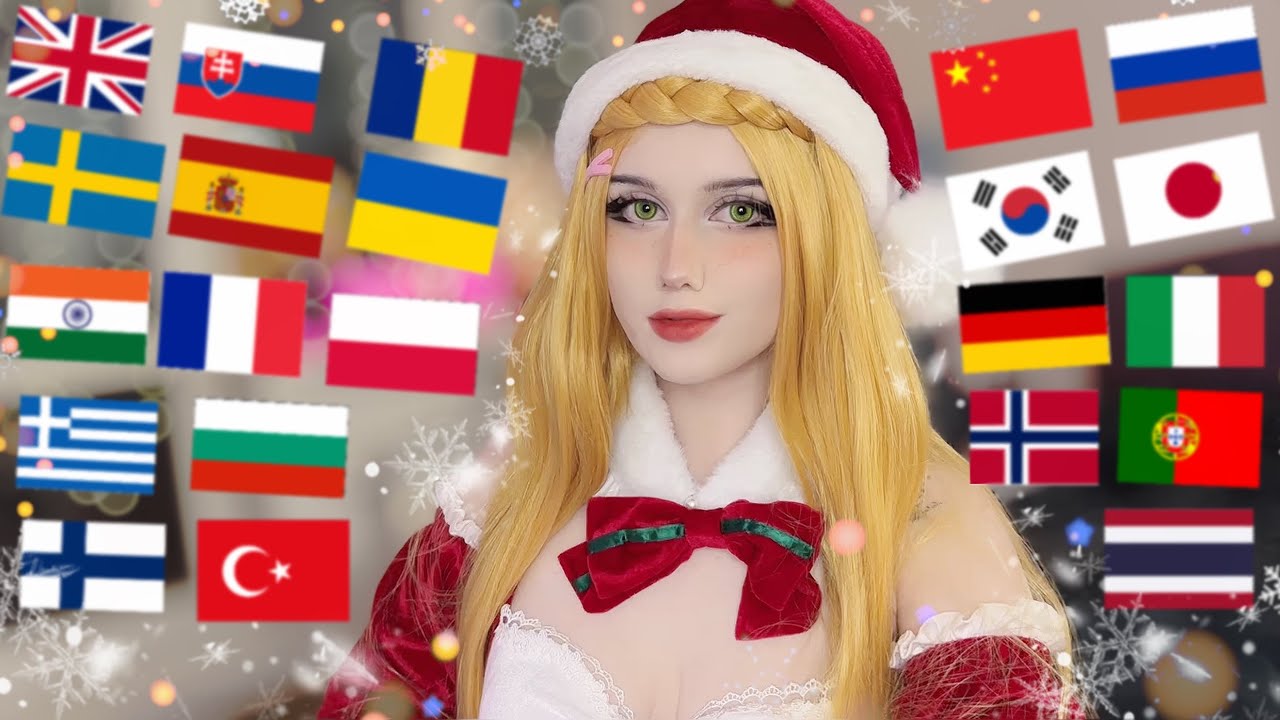 ASMR "Merry Christmas" In 40+ Different Languages ❄️ 🎄