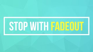 Stop with fadeout shortcut key in winamp