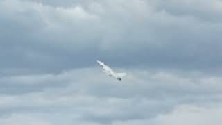 A400M, A320, Merlin and 3 Typhoons, including a performance take off, all departing Prestwick.