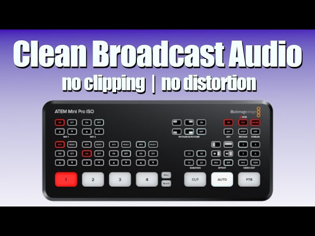 BEHRINGER X32 INTO ATEM MINI | Clear Audio Settings - YouTube