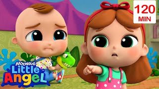 Learning to Share! | Songs for Kids! | Little Angel | Moonbug Kids - Girl Power! 🌸🌺🌸